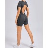 Гладкий комбенизон Shorts Body Crop T-shirt Skin model 77